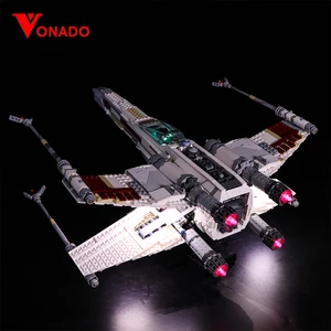 Светодиодный светильник для строительных блоков 10240 X Wing Red Five Starfighter 05039 (светильник + батарейный отсек)