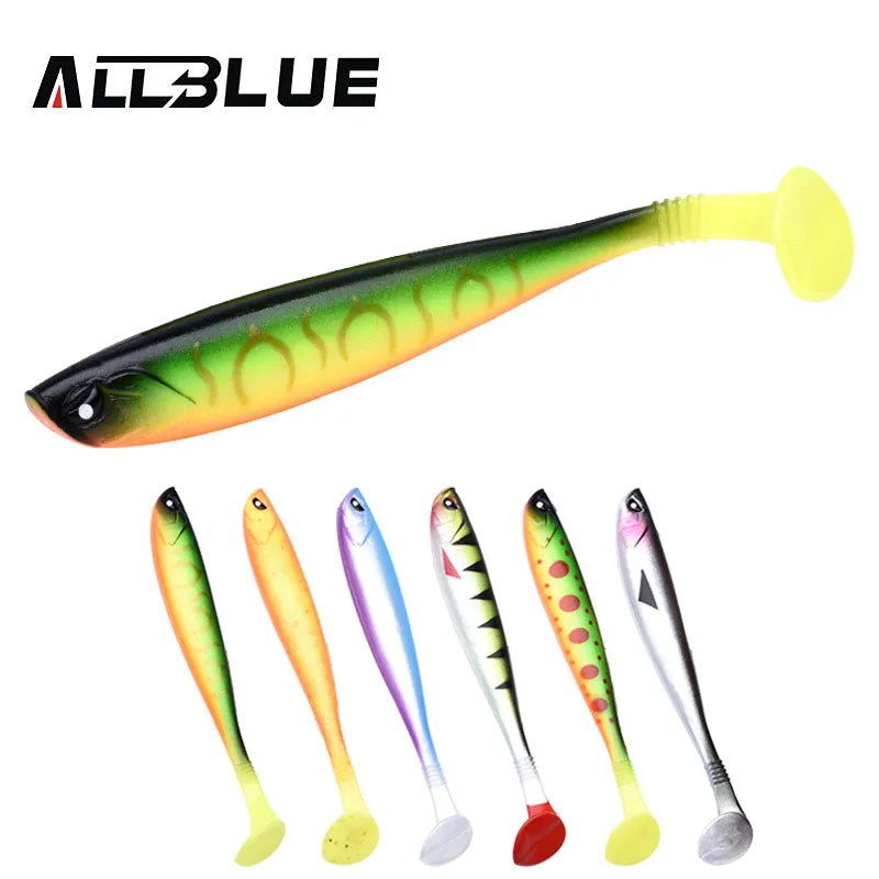 ALLBLUE LUKA 3D SOFT SWIN Fishing Lure 10g/12cm Soft Bait 4pcs/lot Shad Silicone Bass Pike Minnow Swimbait Jigging Plastic Lure