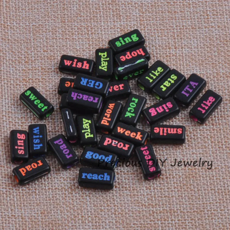 Акриловые бусины разделители для изготовления ювелирных изделий смешанные с