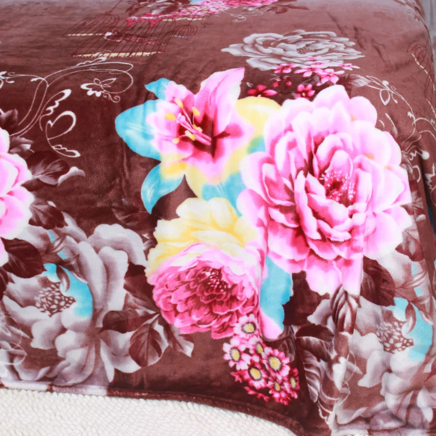 Пион цветок Фланелевое Флисовое одеяло для свадьбы мягкий теплый бросок на диван