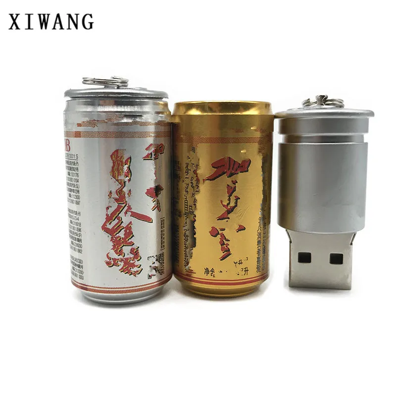 USB флэш-накопитель 32 Гб бутылка для напитков USB 2,0 8 ГБ флеш-накопитель 16 Гб 128 Гб 64 Гб переносные пивные 4 Гб usb-накопитель праздничный подарок
