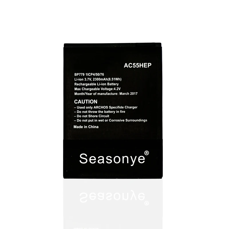 Seasonye 2300 мАч/8.51Wh AC55HEP запасная часть телефона Батарея для ARCHOS 55 Helium Plus/гелиевые +