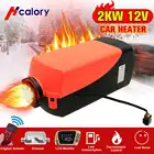 Дизельный Воздушный стояночный отопитель, 12 В, 2 кВт, ЖК-переключатель с глушителем и пультом дистанционного управления для грузовых автомобилей, лодок, автомобилей, прицепов