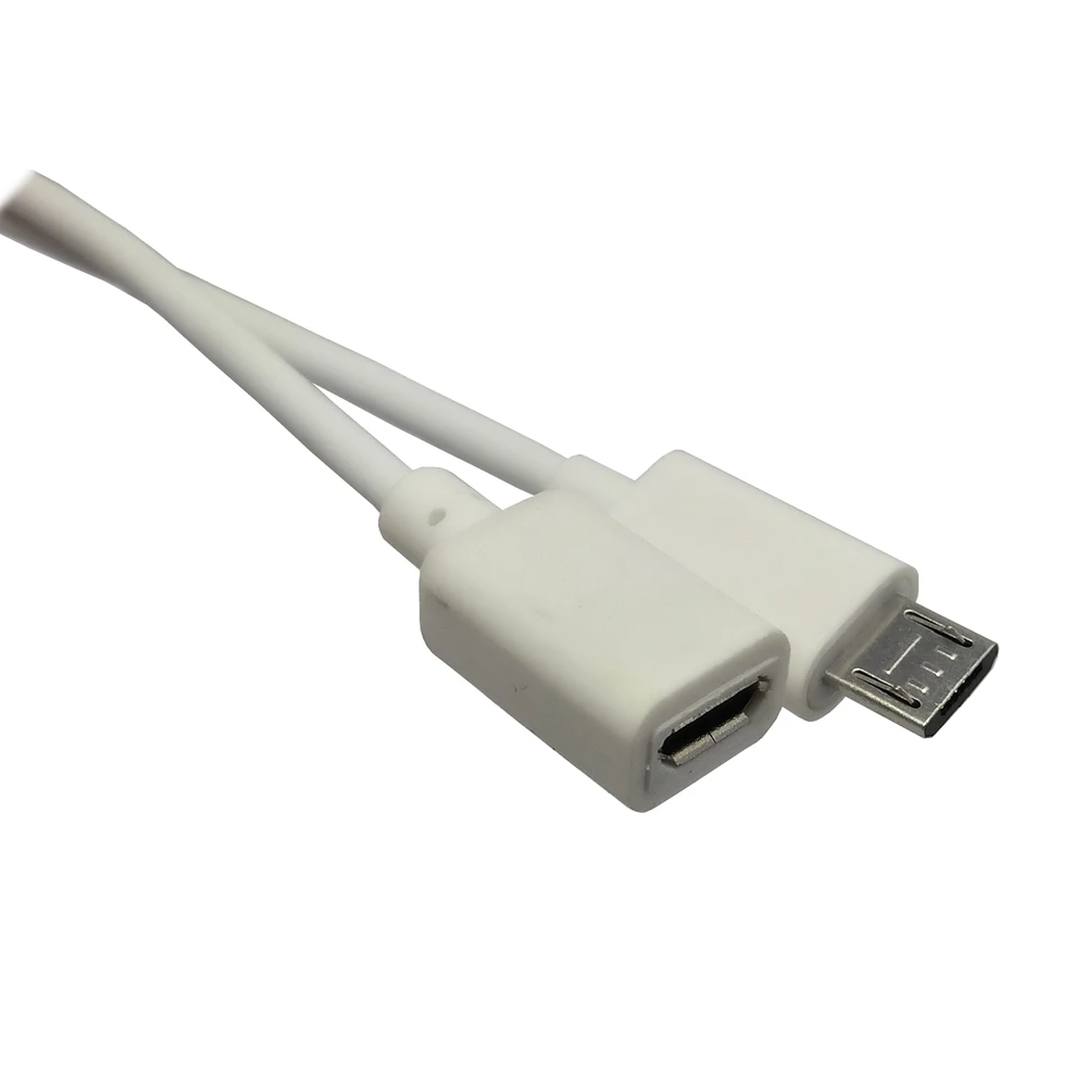0 5 м полный Pin подключенный Micro USB 2 Тип контактный штекер гнездо Кабель для
