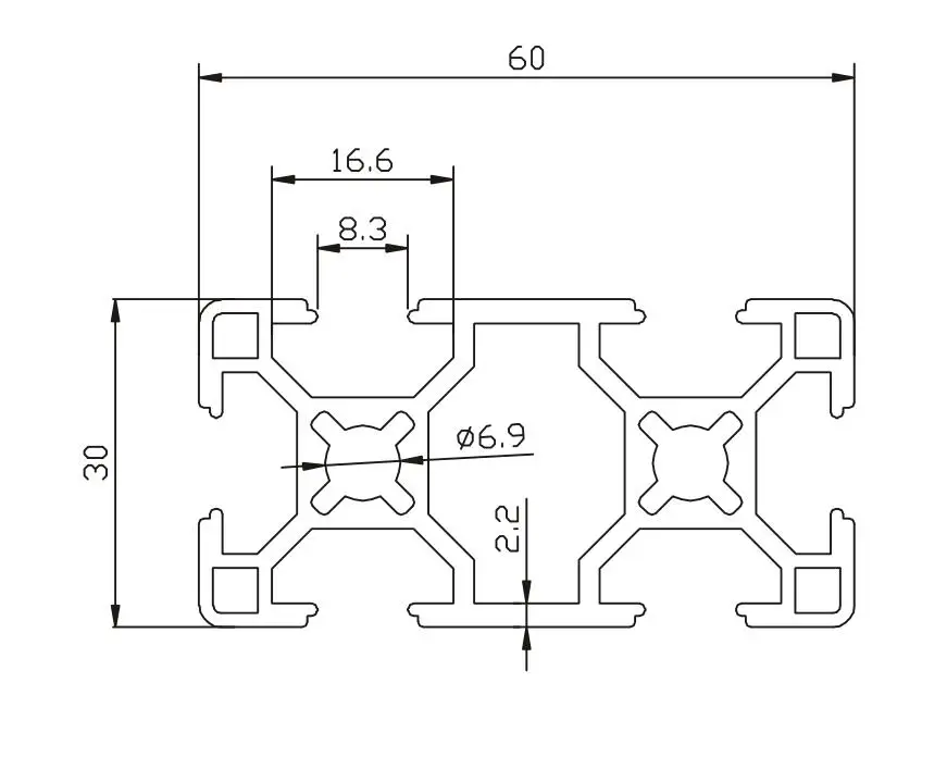 

CNC DIY V-Slot 30x60 линейный рельс алюминиевый профиль 3060 экструдий