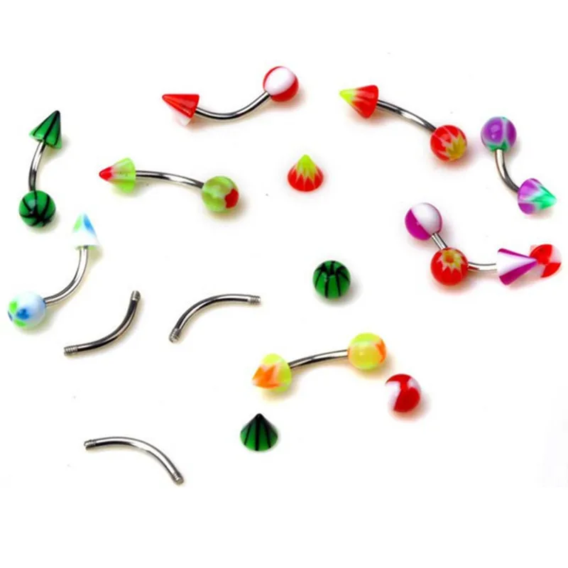 (Можно смешивать) оптовая продажа 20 шт./лот нержавеющая сталь тела пирсинг уха/нос