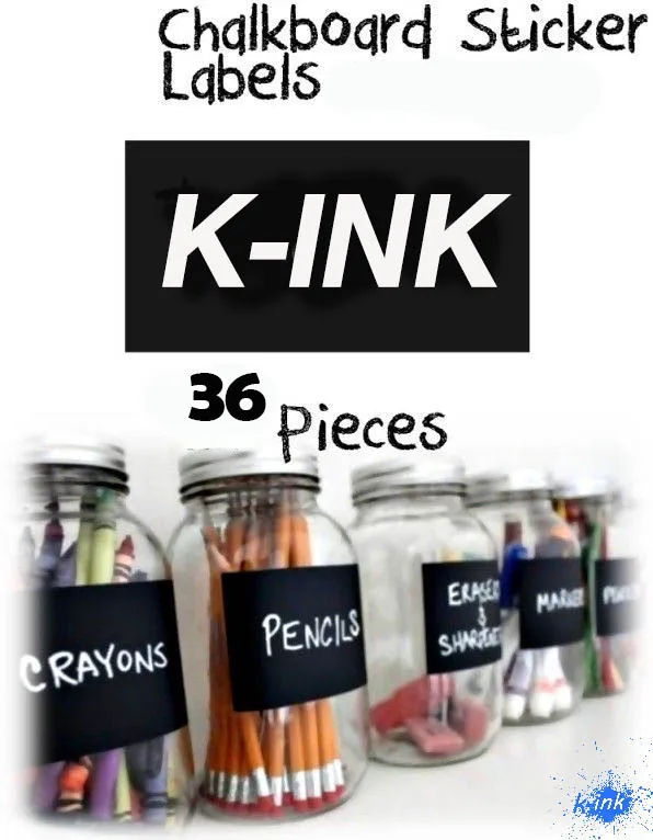 36 шт./компл. этикетка виниловая для надписи мелом наклейка баночек Мини стикер