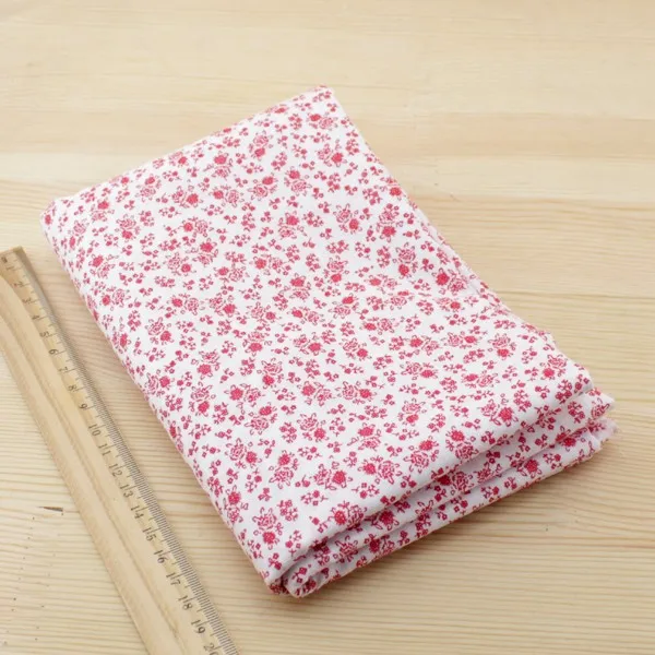 Booksew100% Cotton Fabric 50cmx50cm 7pcs Red Doll Cloth Tilda for Sewing Patchwork Quilting Tissue textiles cheap tecido