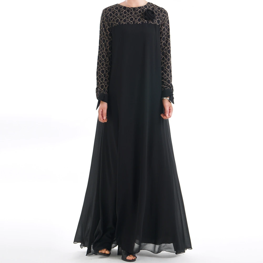 Модное мусульманское платье абайя мусульманская одежда для женщин Малайзийский
