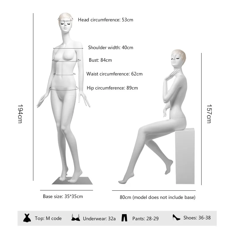 Высококачественный магазин одежды модель реквизит для женского тела взрослых