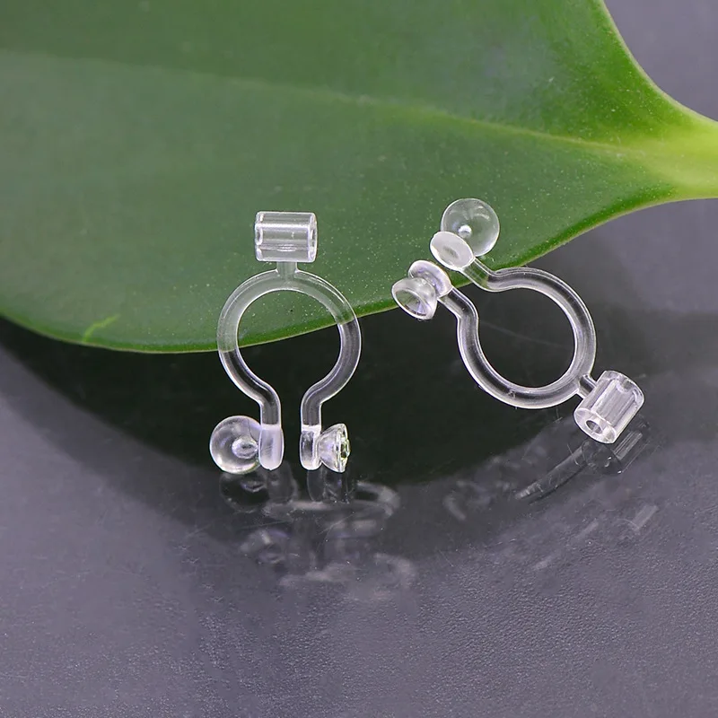 100 шт. гипоаллергенные пластиковые серьги клипсы|Ювелирная фурнитура и