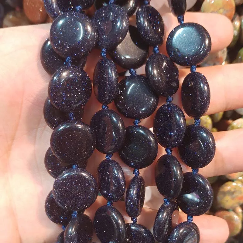 Blue Sand Stone Натуральный камень ожерелье тигр глаз камень ожерелье с кварцевым камнем 24 цвета на выбор 16x16 18 дюймов - Окраска металла: Blue Sand Stone