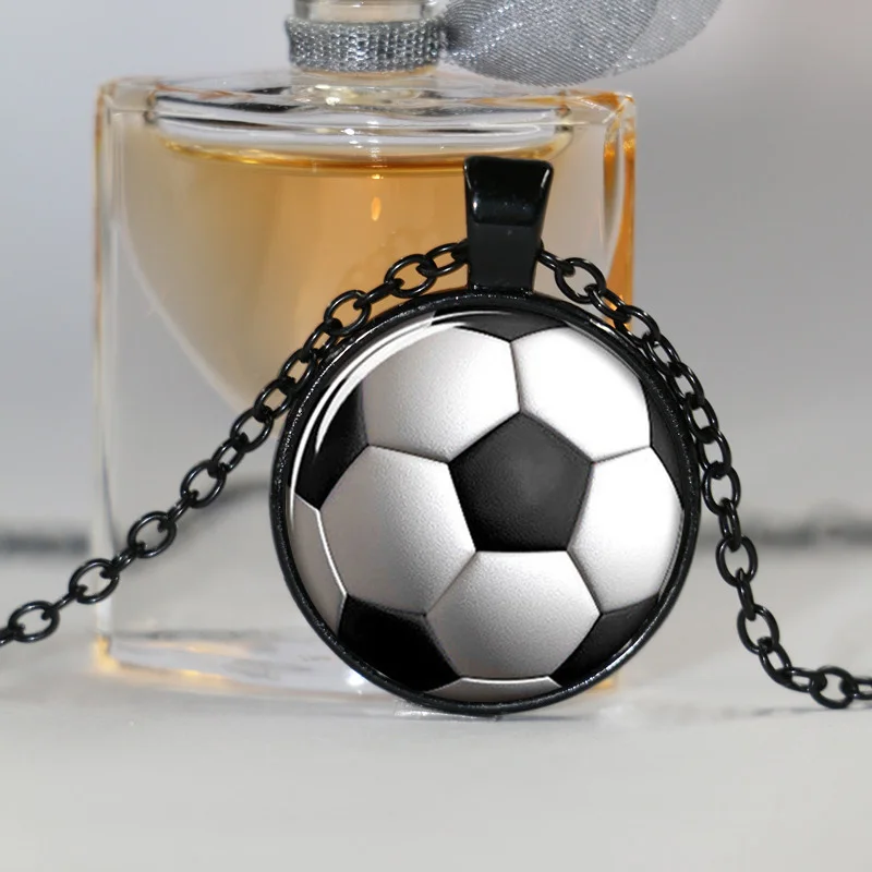 1 шт. ожерелье с подвеской в виде футбольного мяча|pendant necklace|necklaces soccernecklace glass |