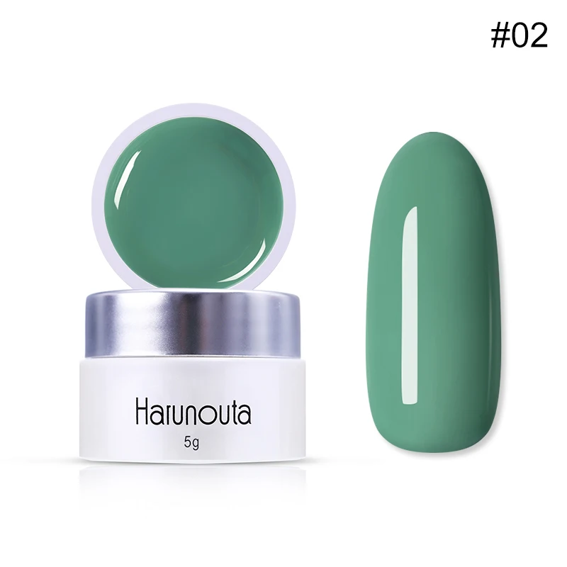 Green2 Harunouta 5 мл; Гель-лак для Ногтей Красочная живопись гель лак для ногтей легко использовать Отмачивание УФ светодиодный лаковое гелевое покрытие для ногтей лак - Цвет: Green2