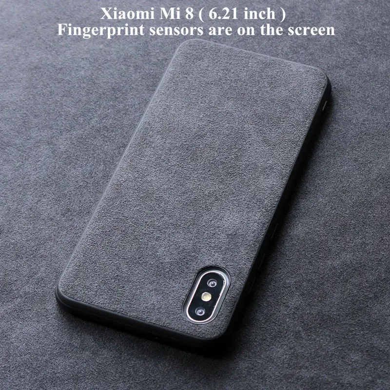 Итальянский замшевый тканевый чехол для Xiaomi mi 8 SE чехол s pre mi um защитный чехол для телефона для mi 8 удобный чехол - Цвет: MI8 Sensor on screen