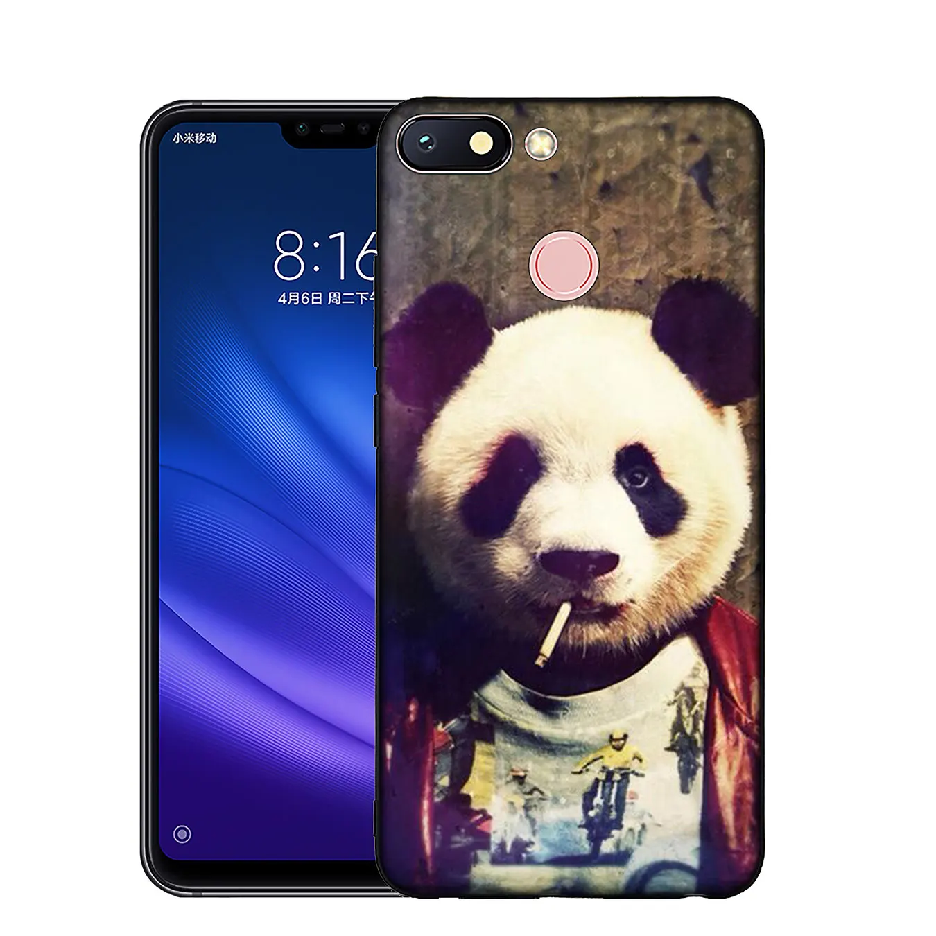 Мягкий Черный силиконовый чехол Panda Dab на EM для Xiaomi Mi 10 9 8 A3 A2 9T Pro Lite SE A1 CC9 CC9E 5X 6X |