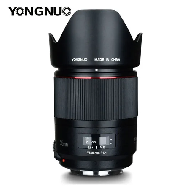 

YONGNUO YN35MM F1.4 Lens Standard Wide Angle Lens for Canon Bright Aperture Prime DSLR Camera Lens for 600D 60D 500D 400D 5D II
