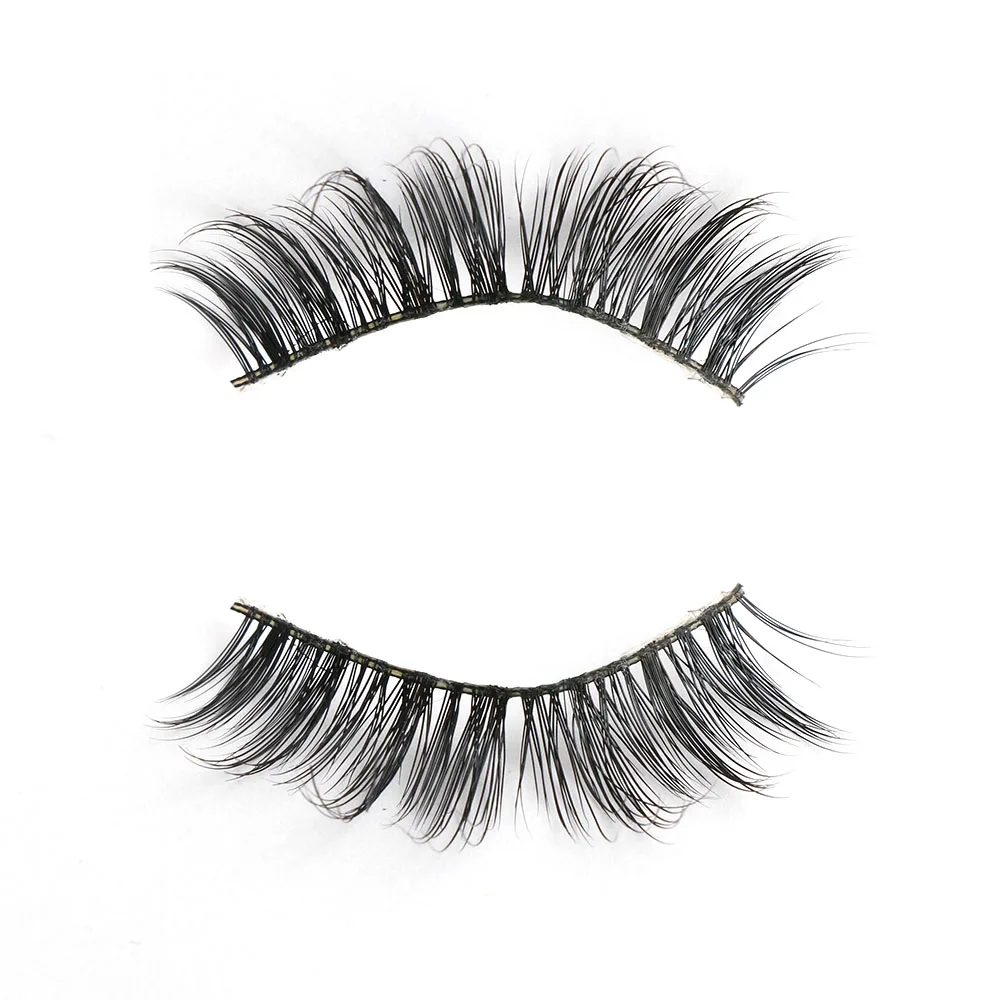 1 пара сексуальные стильные 100% натуральные норковые ресницы ручной работы