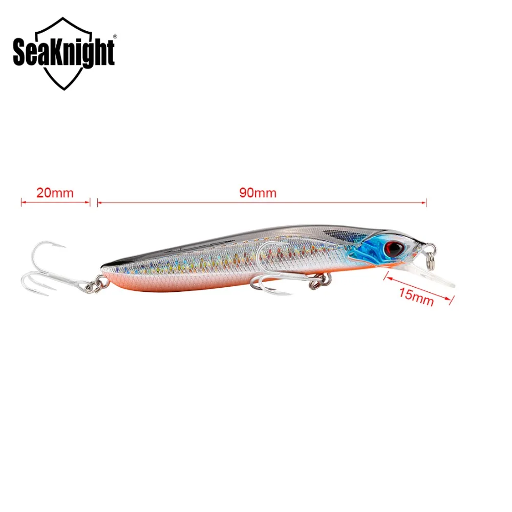 SeaKnight Minnow SK036 1 шт. 8 5 г 3.5in 90 мм 0 м плавающая приманка для рыбалки искусственная