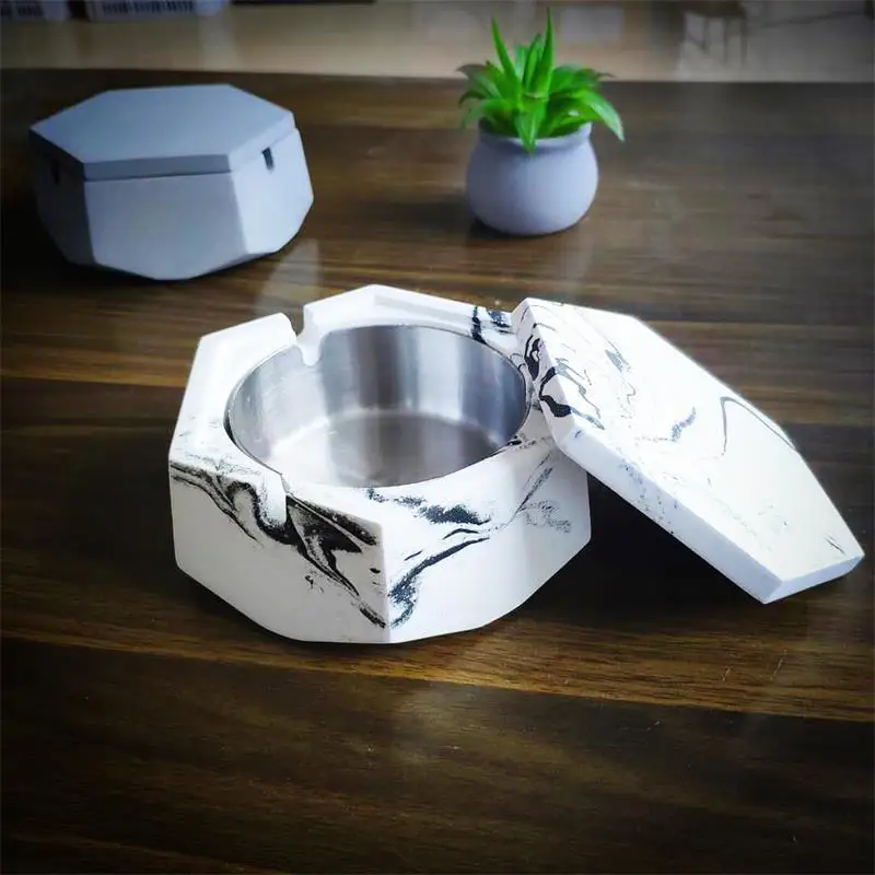 Цементная пепельница скандинавский промышленный ветер креативное украшение для