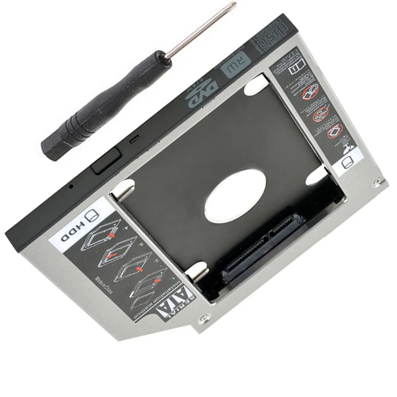 12.7 мм SATA 2nd SSD HDD жесткий диск Caddy для ASUS N61 N61J N61Jq N61V N61Vg N61Vn VX7 VX5 N55E n55S N55SF замены TS-L633C |