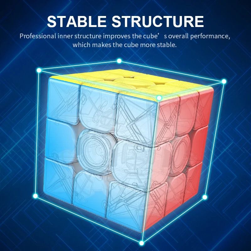 MoYu MeiLong 3x3x3 головоломки волшебный Cube 3x3 скоростные кубики без наклеек неокуб
