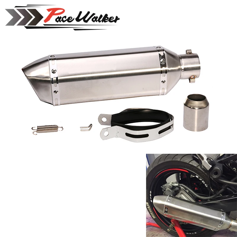 Выхлопная труба для мотоцикла 51 мм gy6 CB400 CBR600 CBR1000 YZF R1 E6 GSXR600 GSXR750|muffler supplies|muffler