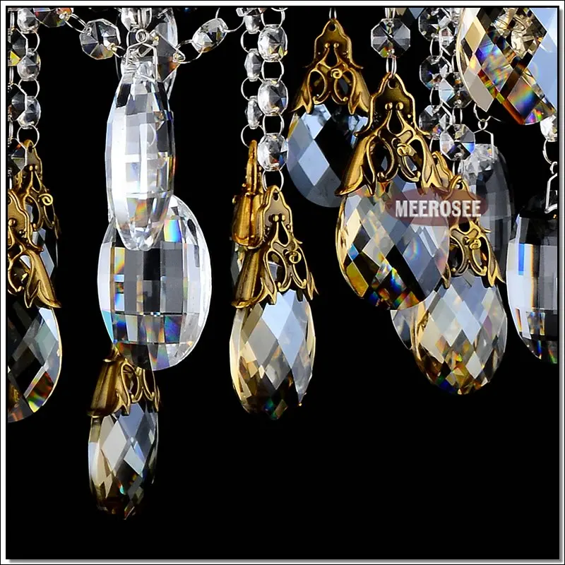 Бронзовая Античная хрустальная люстра Lingting Роскошная латунная лампа Lustre Suspension