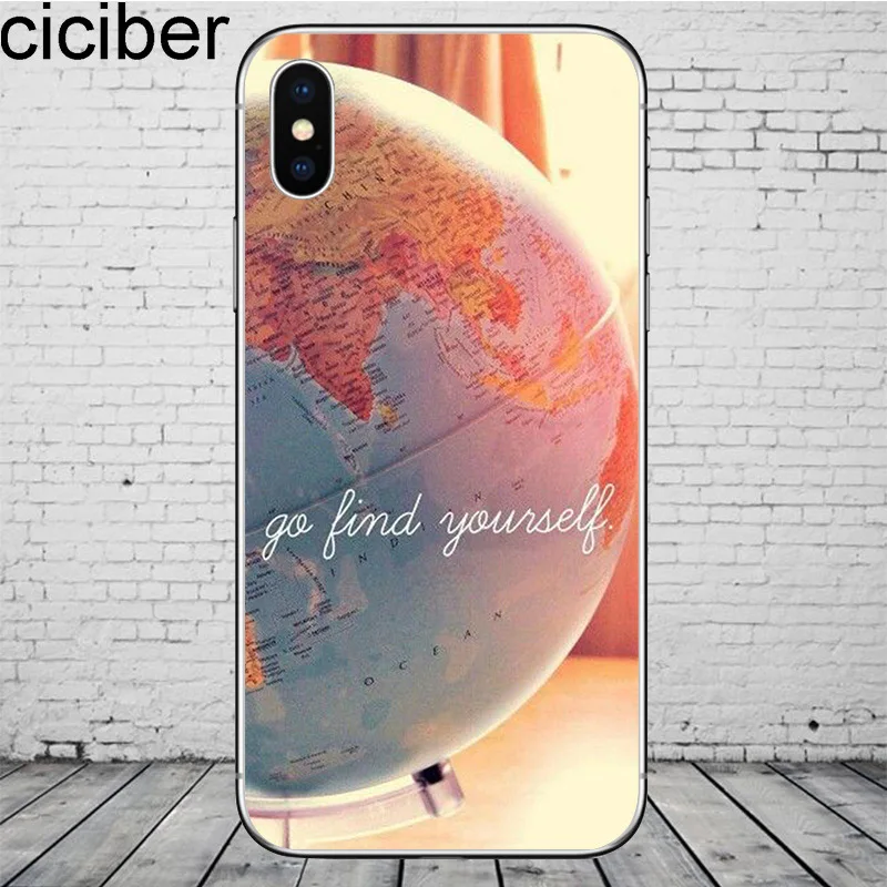 Ciciber карта мира дорожные чехлы для телефонов для iPhone 11 Pro Max чехол для iPhone XR 8 7 6 6S Plus X XS Max 5S SE мягкий чехол из ТПУ