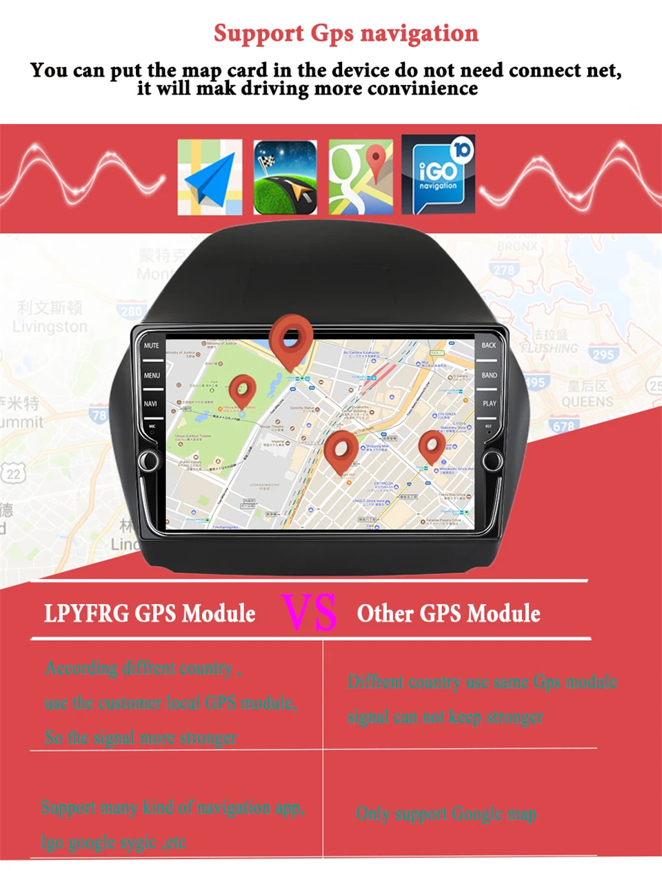 Восьмиядерный ips Android 9,1 ram 4 64g rom 2 din автомобильный радиоприемник для hyundai IX35 tucson 2011- gps РАДИО wifi Bluetooth Карта USB аудио
