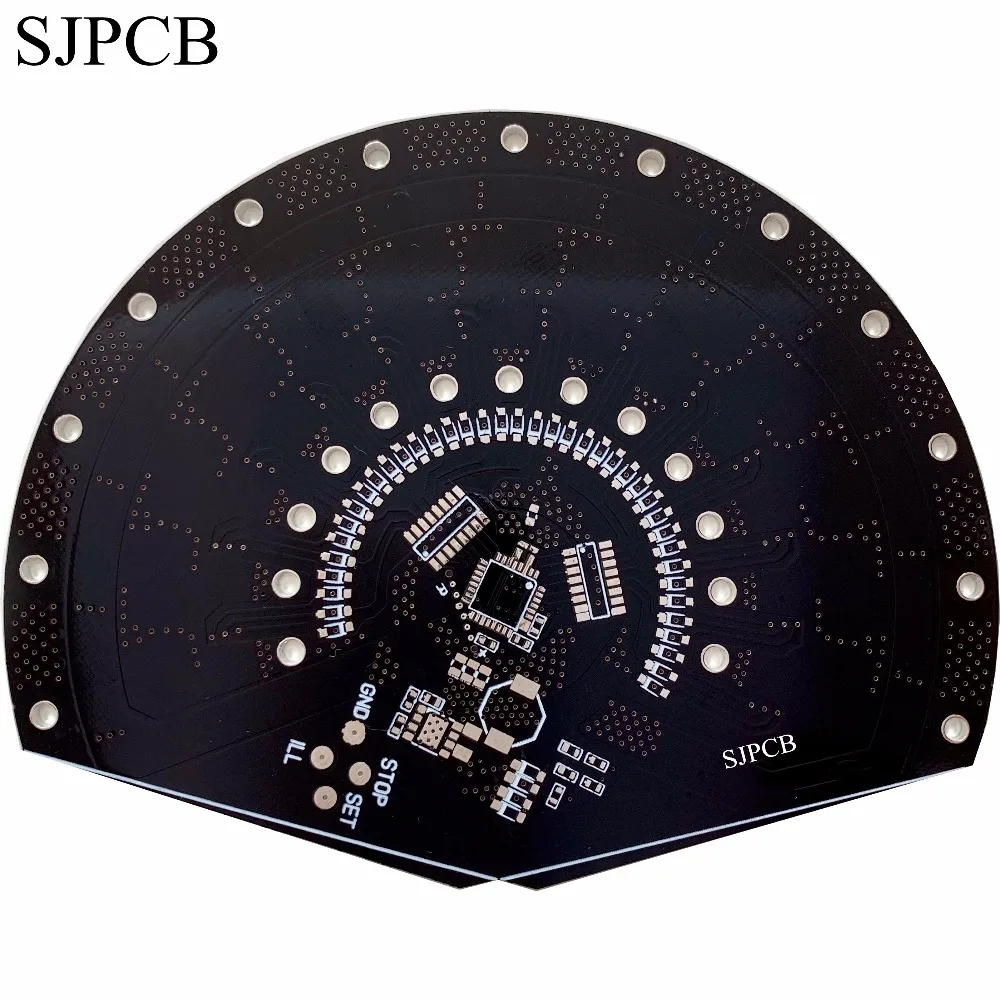 Плата SJPCB от производителя черная паяльная маска секторный инструмент панель