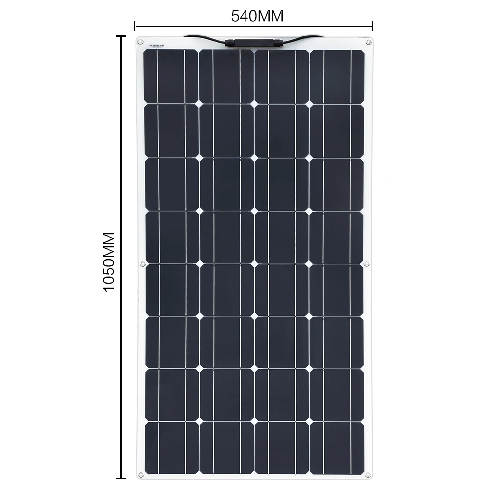 2Pcs 4Pcs 10Pcs 100W solar panel Monocrystalline Solar Cell Flexible for Car/Yacht/Steamship 12V 24 Volt 100 Watt Solar Battery