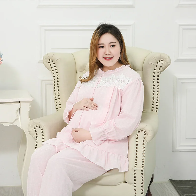 Пижама для беременных и кормящих мам 3XL-6XL, КОМФОРТНОЕ МАТЕРИНСТВО большого размера