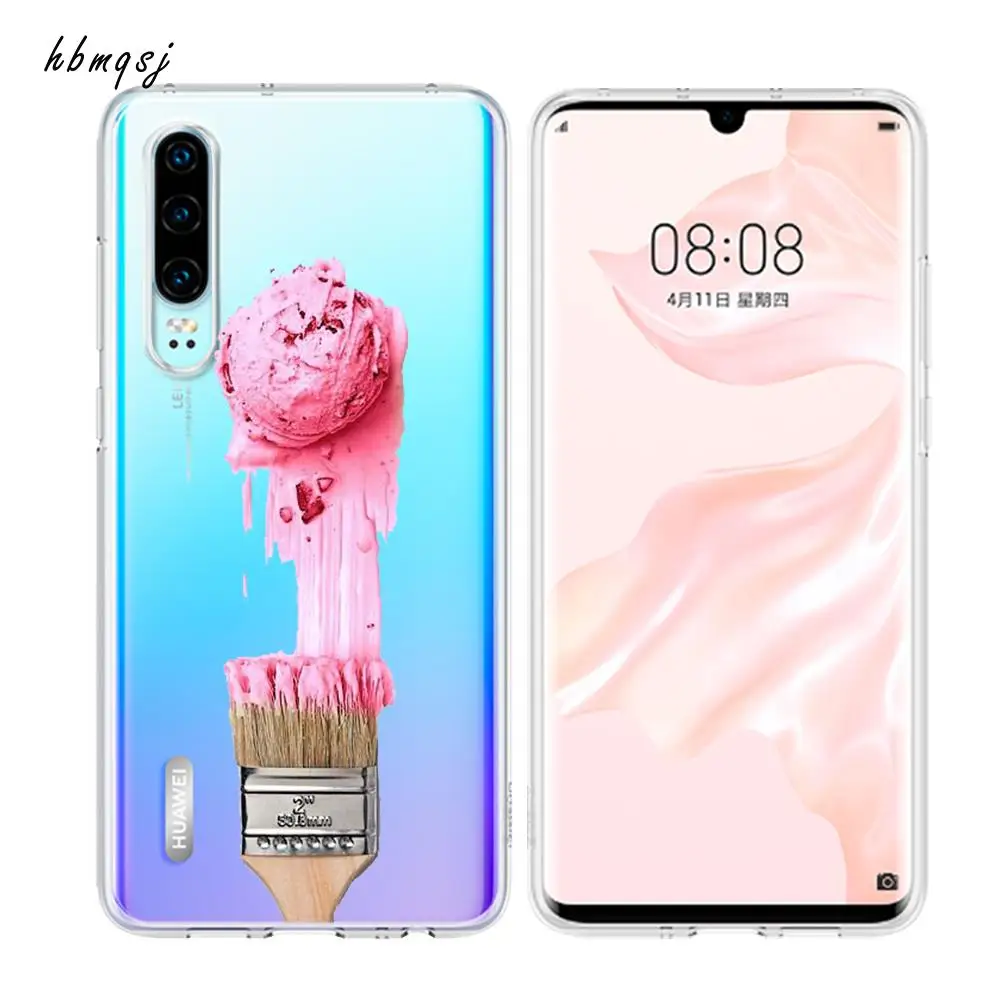 Милый чехол для huawei p30 lite силиконовый мягкий с рисунком кота панды павлина