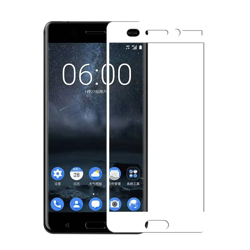 Для Nokia 6 закаленное стекло 2017 протектор экрана для Nokia6 TA-1003 TA-1000 плёнка полностью
