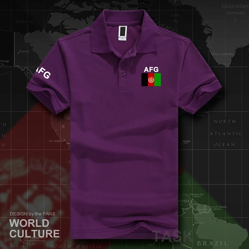 Afghan polo рубашки мужские с коротким рукавом белые бренды напечатаны для страны хлопок национальная команда флаг AFG ислам пашто