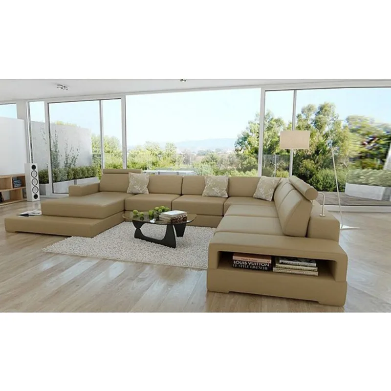 Современный кожаный диван для гостиной|leather sofa|leather sofa sofasofa |