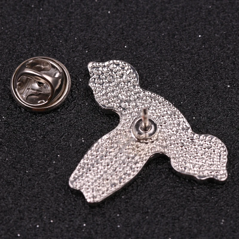 Оптовая продажа 10 шт./лот Cuterus pin матки эмали штырь роза цветок броши для женщин
