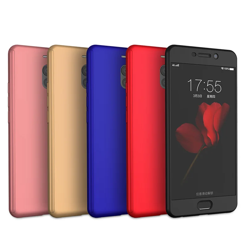 360 ультра тонкий чехол мобильный телефон + закаленное стекло для Meizu 5 &quotM6 Note 6