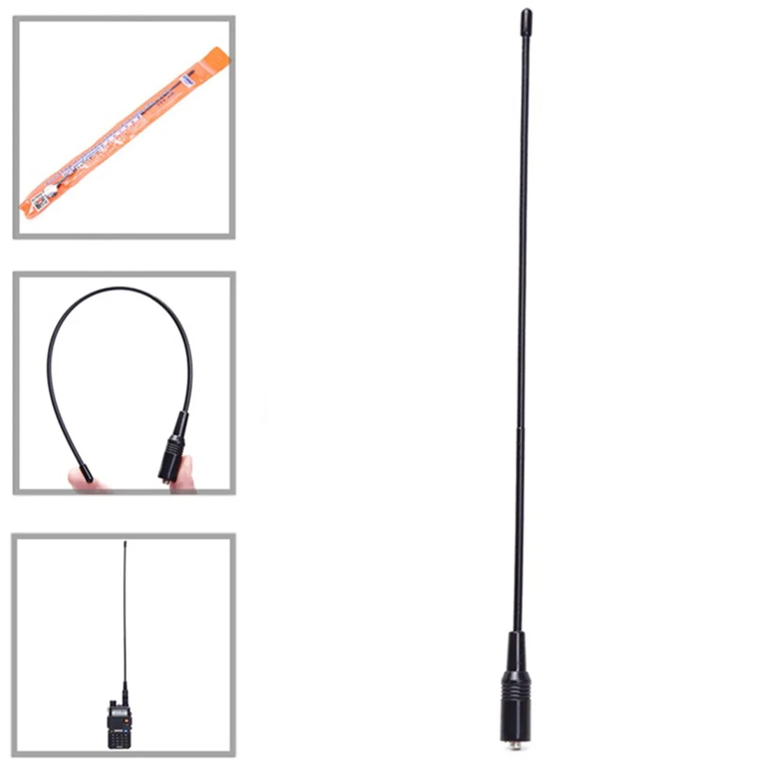 40 см Гибкая SMA-771 SMA-Female двухдиапазонная антенна 10 Вт для Baofeng UV5R Полезная 2 5 дБ |