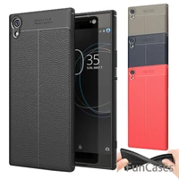phone cases for sony xperia xa1 ultra case 6 0 luxury tpu silicone imitation leather soft cover for sony xa1 ultra back cover