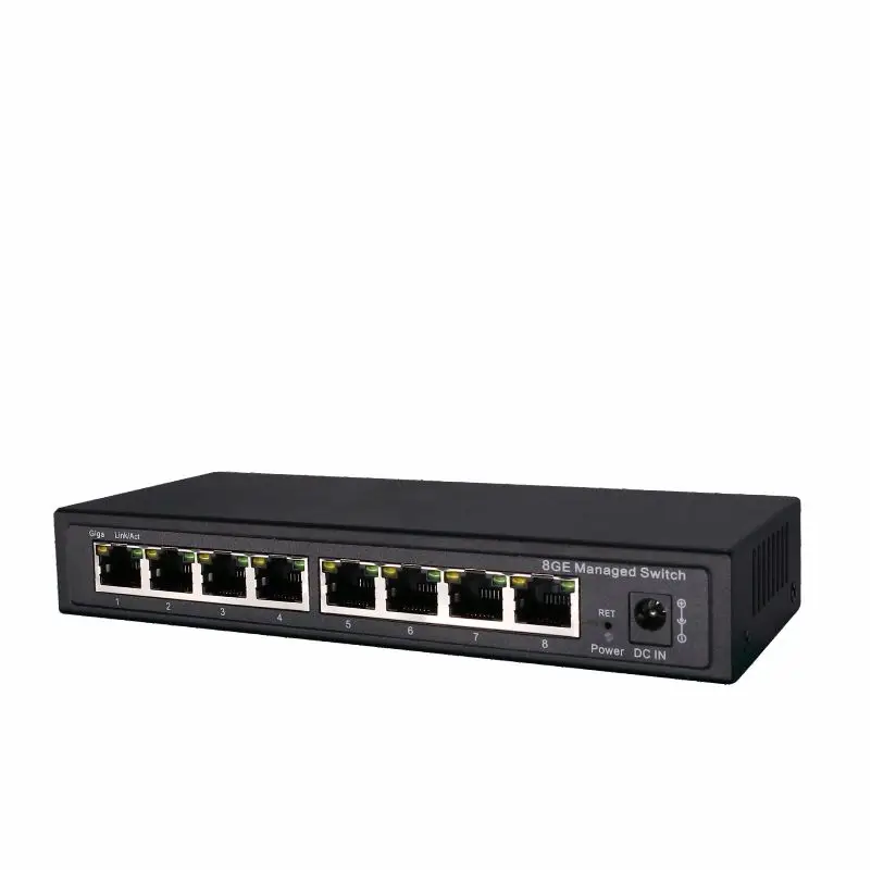 8 портов гигабитный управляемый коммутатор Ethernet с 8 портами 10/100/1000M VLAN от AliExpress RU&CIS NEW