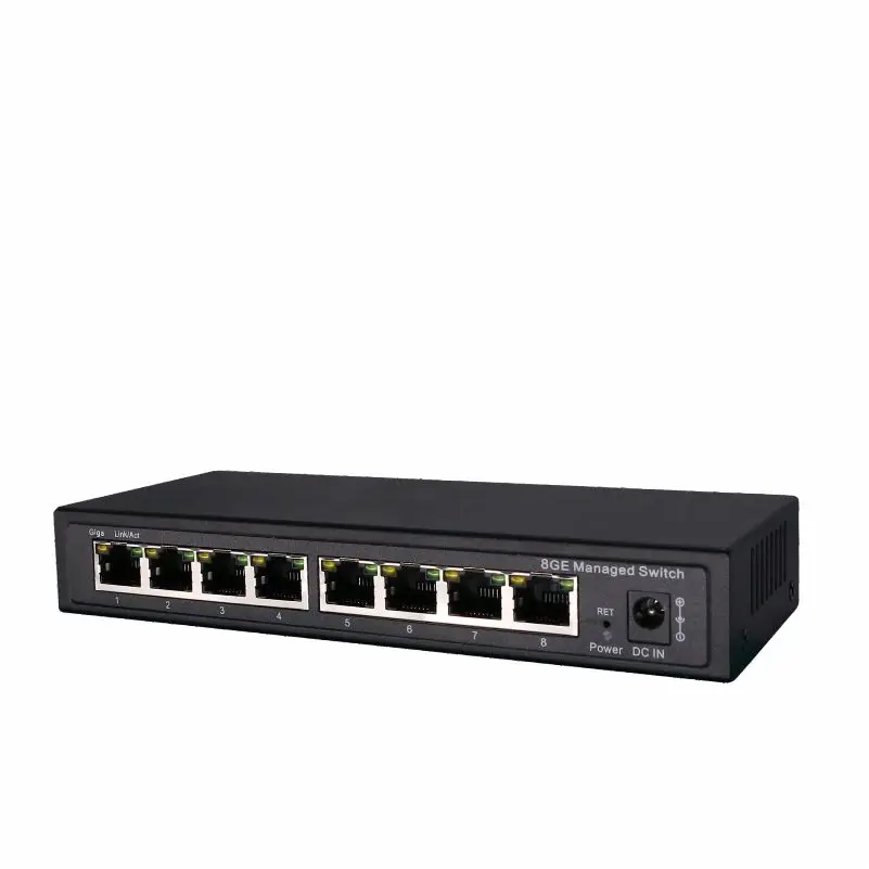 Управляемый коммутатор Gigabit с 8 портами управляемый Ethernet 10/100/1000M VLAN | Компьютеры и