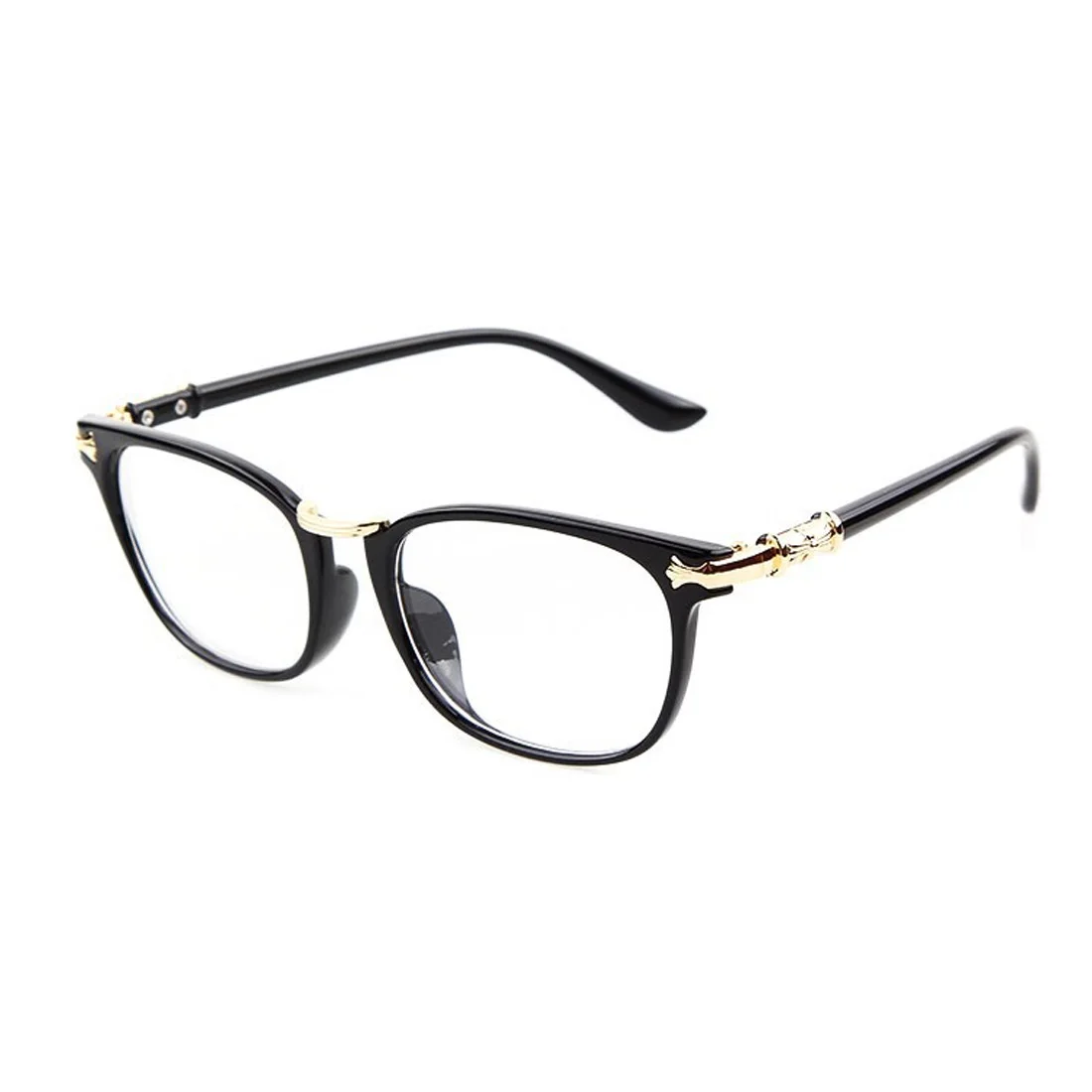 Рамки Дамы Винтаж оправы для очков ретро для мужчин Eye wares прозрачные линзы оптический черный прозрачный