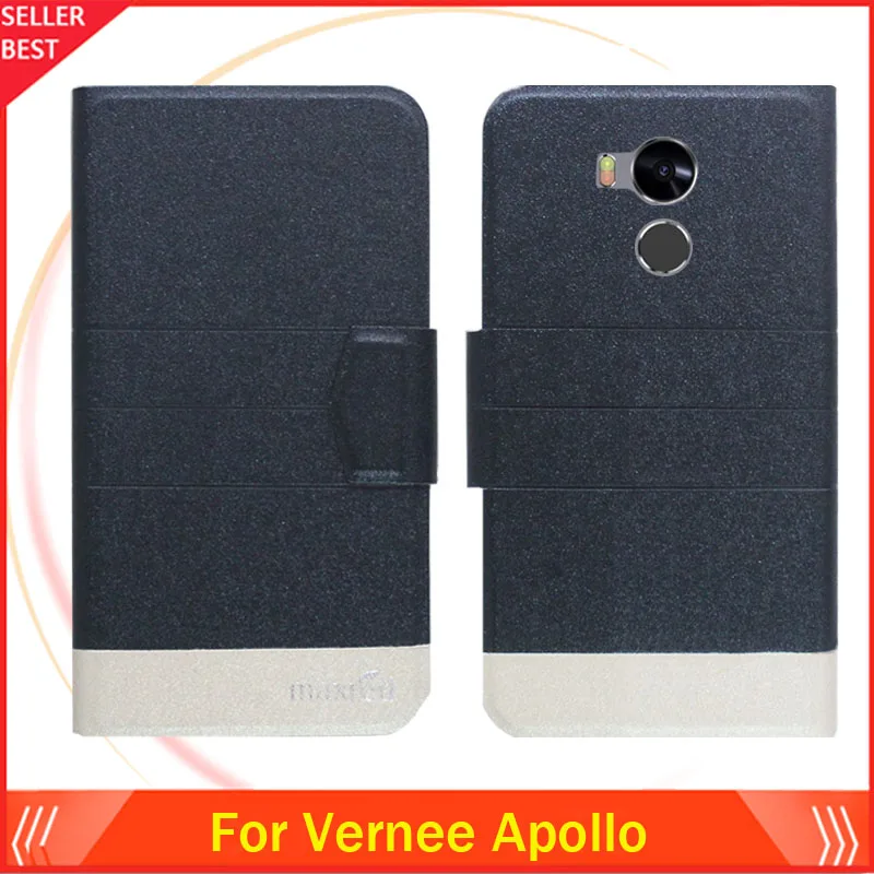 5 цветов горячей! Vernee Apollo чехол Ультратонкий Флип роскошный модный кожаный