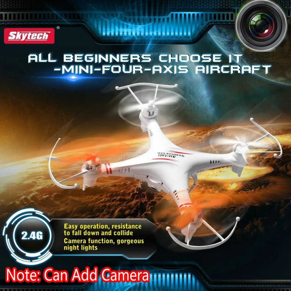 Skytech M62 M62R 2 4G 4CH RC вертолет UFO с мигающим светодиодным цветным светильник Ar.Drone Дрон