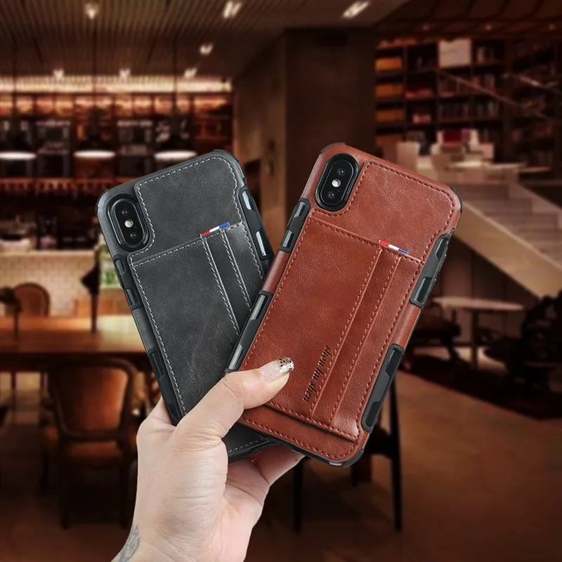 Роскошный чехол из искусственной кожи в стиле ретро для iPhone 6 6s 7 8 Plus