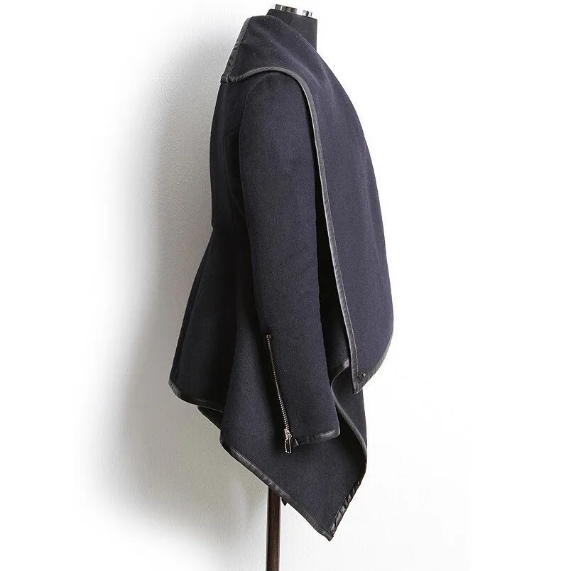 Новое Женское модное зимнее шерстяное пальто женские куртки с длинным рукавом