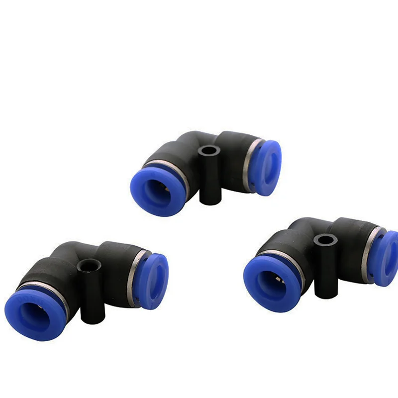 Пластиковый Воздушный Пневматический фитинг L Тип налокотного шланга 8 мм