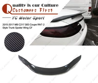 car accessories carbon fiber rnt 2 style trunk gt wing fit for 2015 2017 mb c217 s63 coupe rear spoiler wing